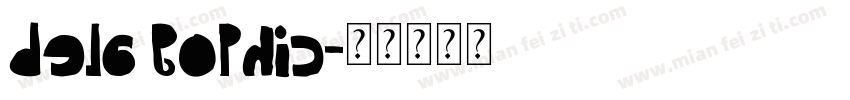 dela gophic字体转换